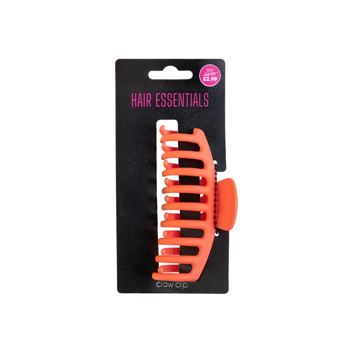 Beauty Outlet Claw Clip Orange Soft Touch 11cm BEAU288