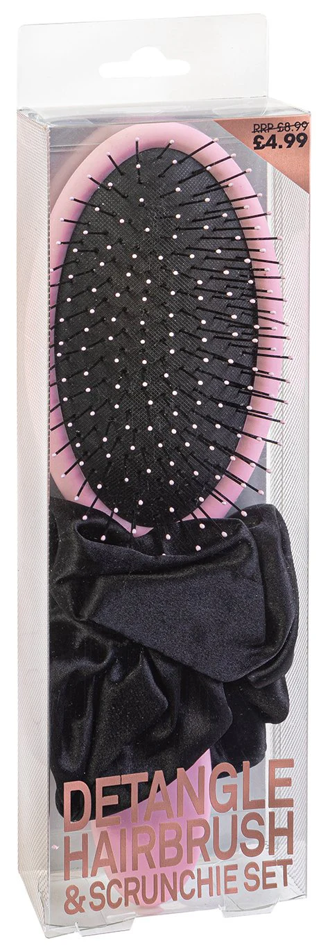 Beauty Outlet Detangle Brush & Scrunchie BEAU232