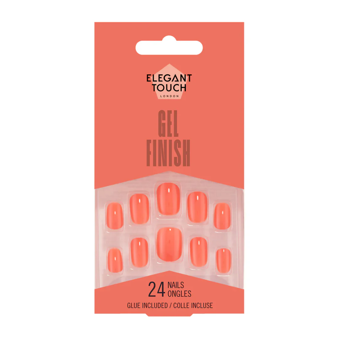Elegant Touch Gel Finish False Nails Grapefruit Slice