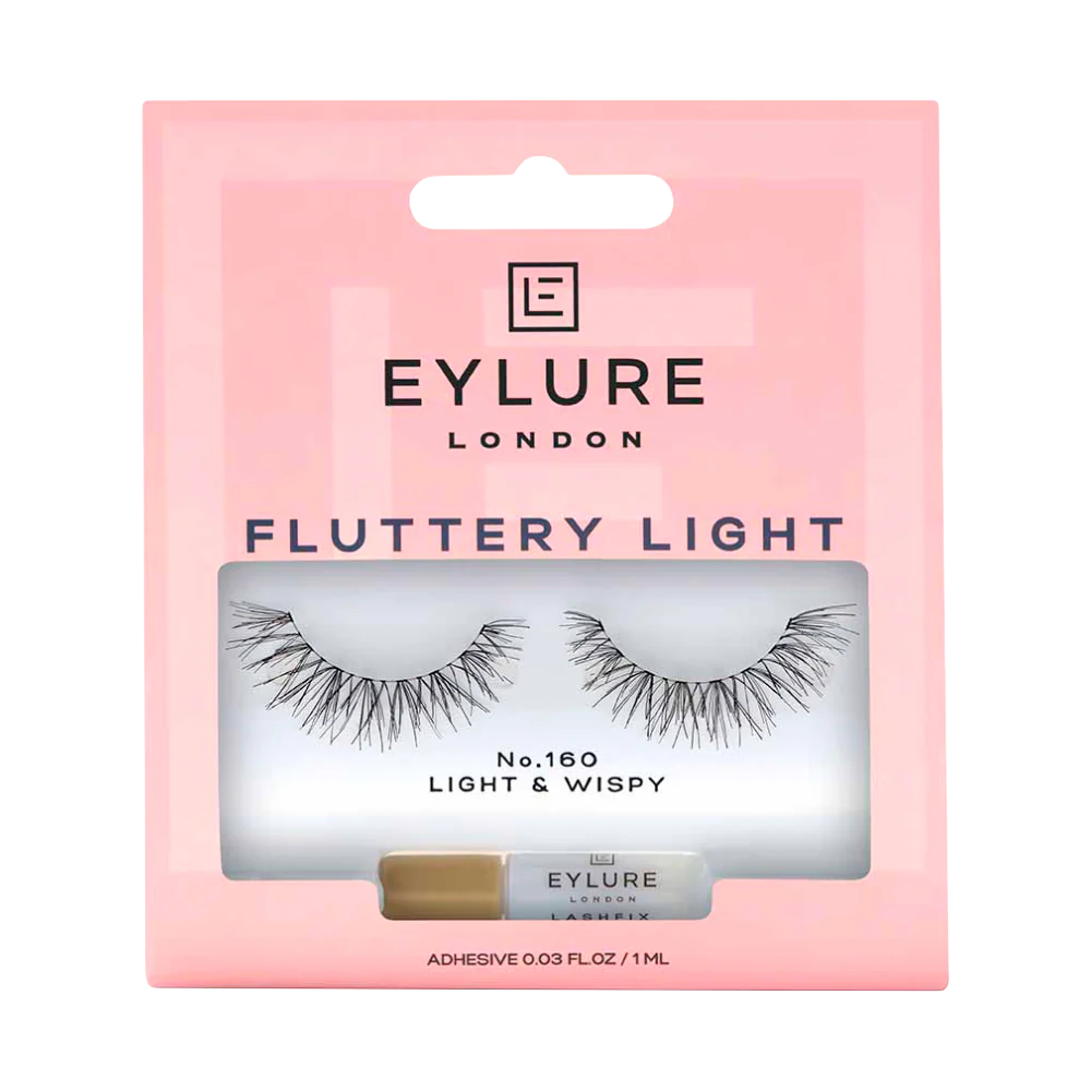Eylure Pre Glued False Lashes Fluttery Light 160