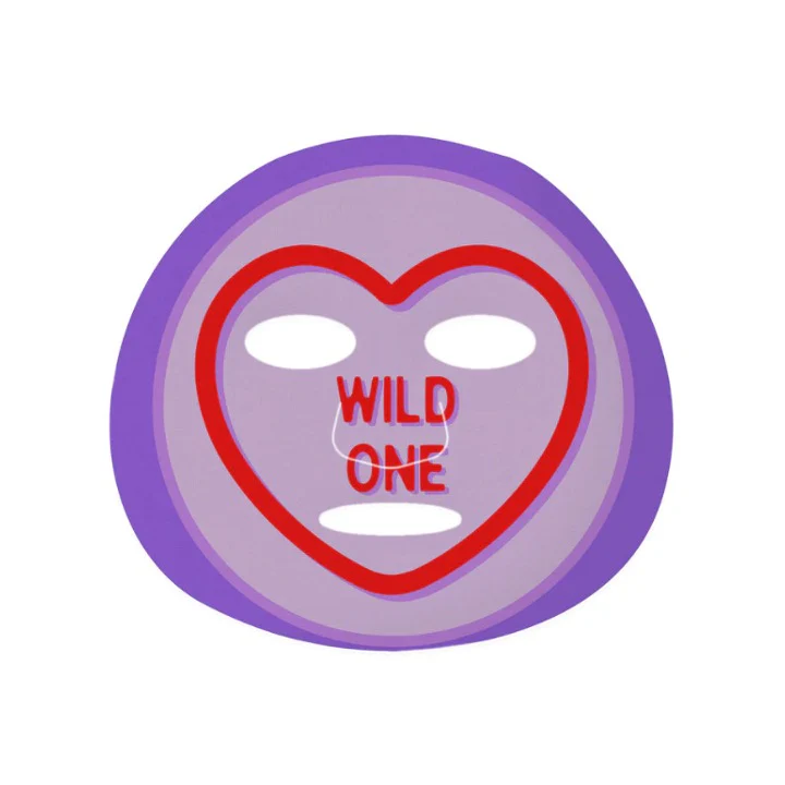 Face Facts Love Hearts Sheet Mask Wild One - Image 2