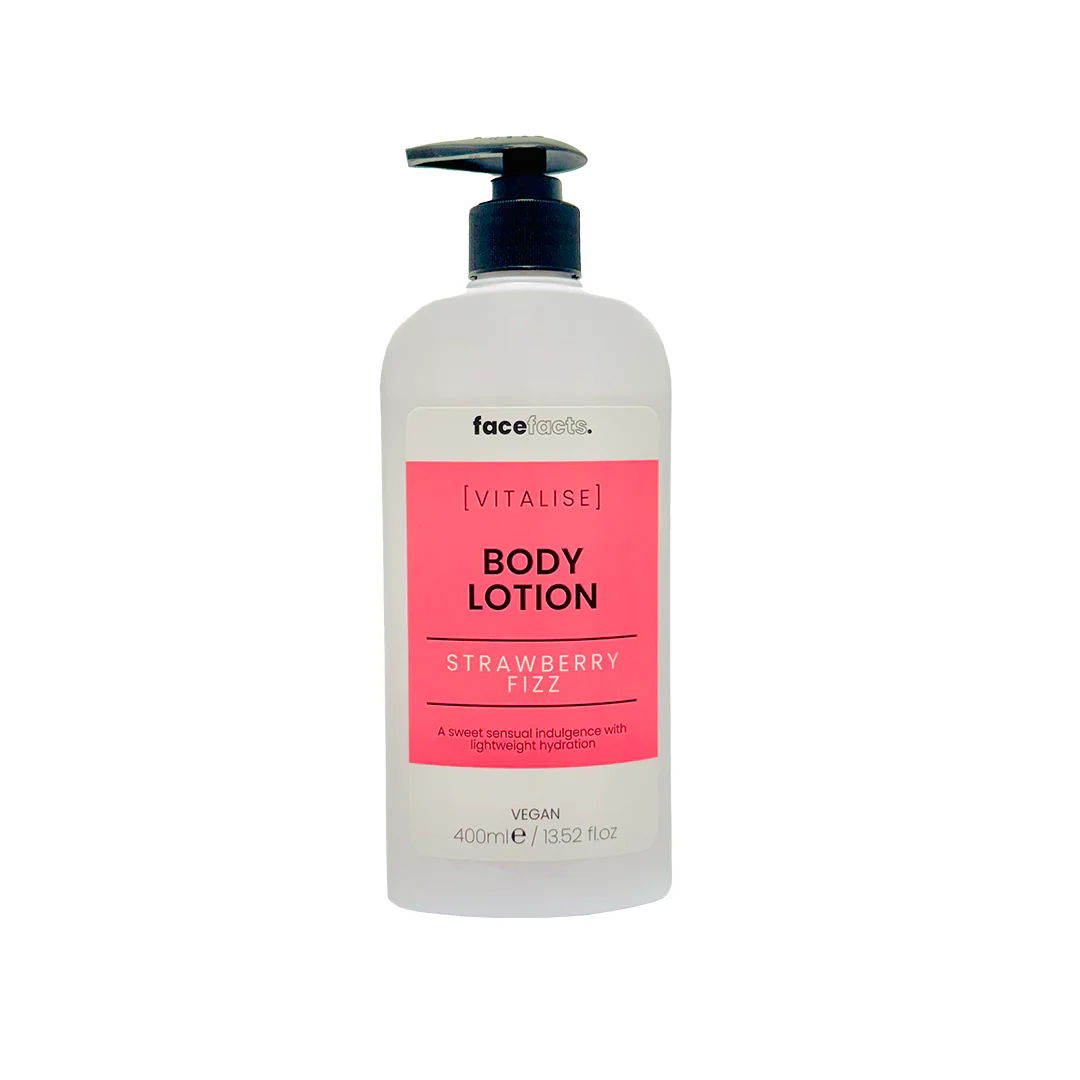 Face Facts Vitalise Body Lotion Strawberry Fizz 400ml - Image 2