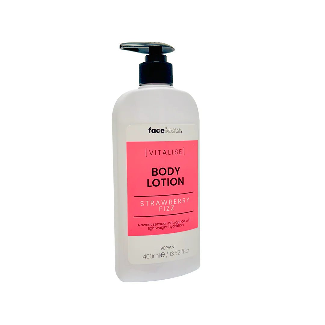 Face Facts Vitalise Body Lotion Strawberry Fizz 400ml - Image 3