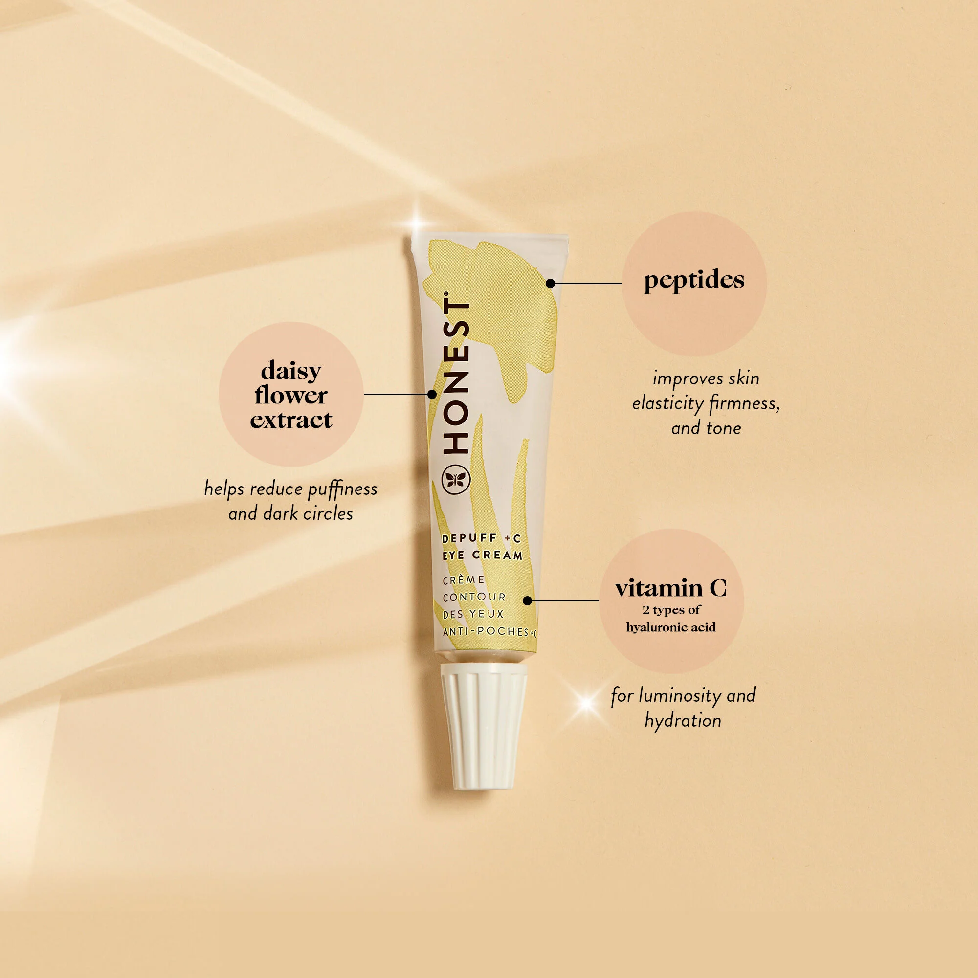 Honest Beauty Depuff C+ Eye Cream 15ml