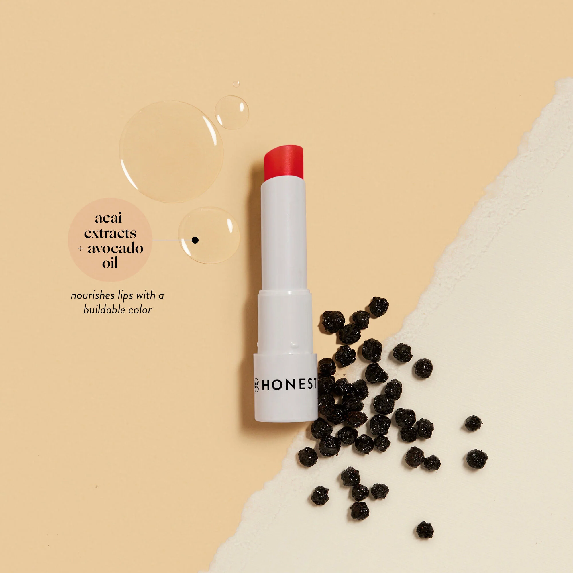 Honest Tinted Lip Balm Blood Orange - Image 3