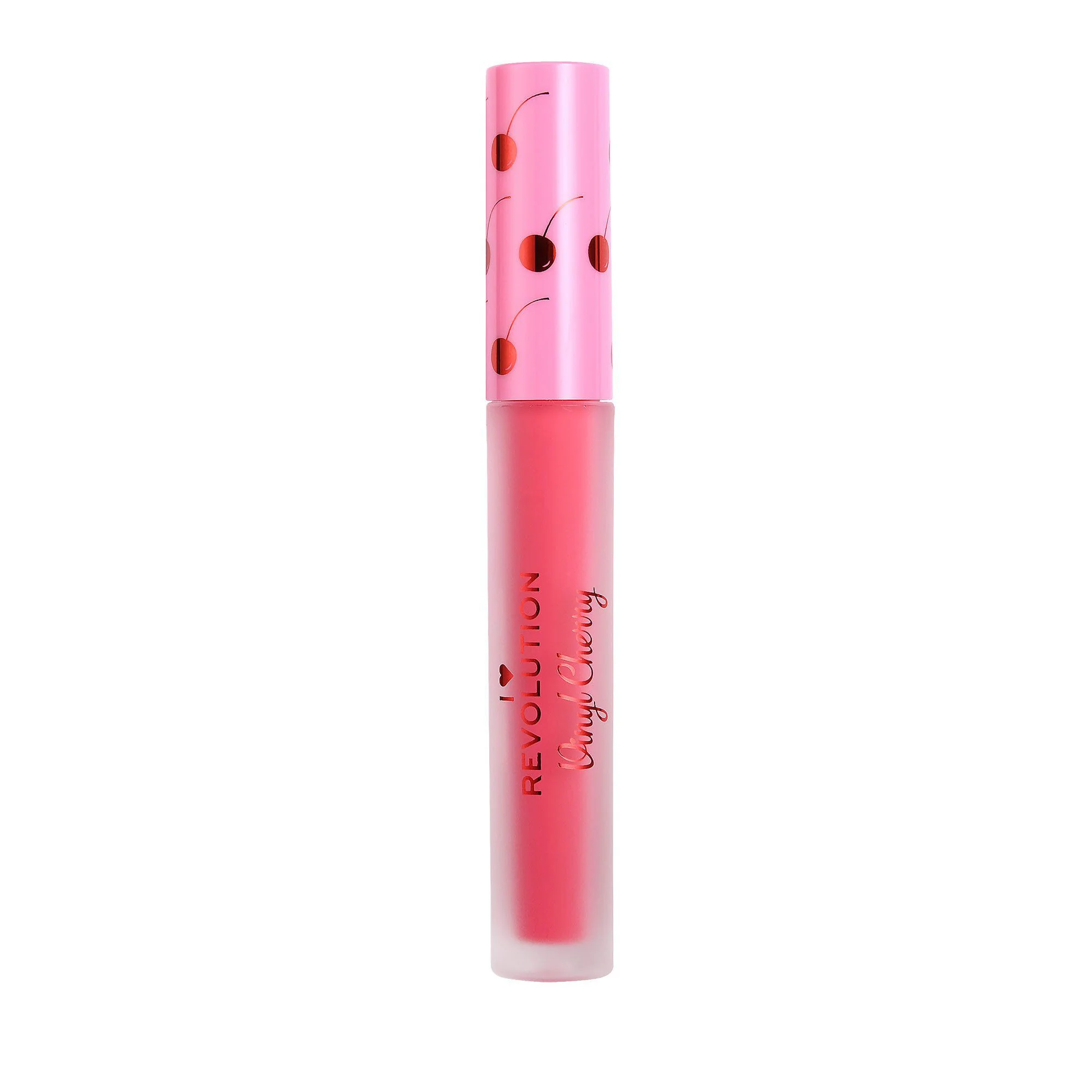 Revolution I Heart Revolution Vinyl Cherry Liquid Lipstick Sour Cherry - Image 3