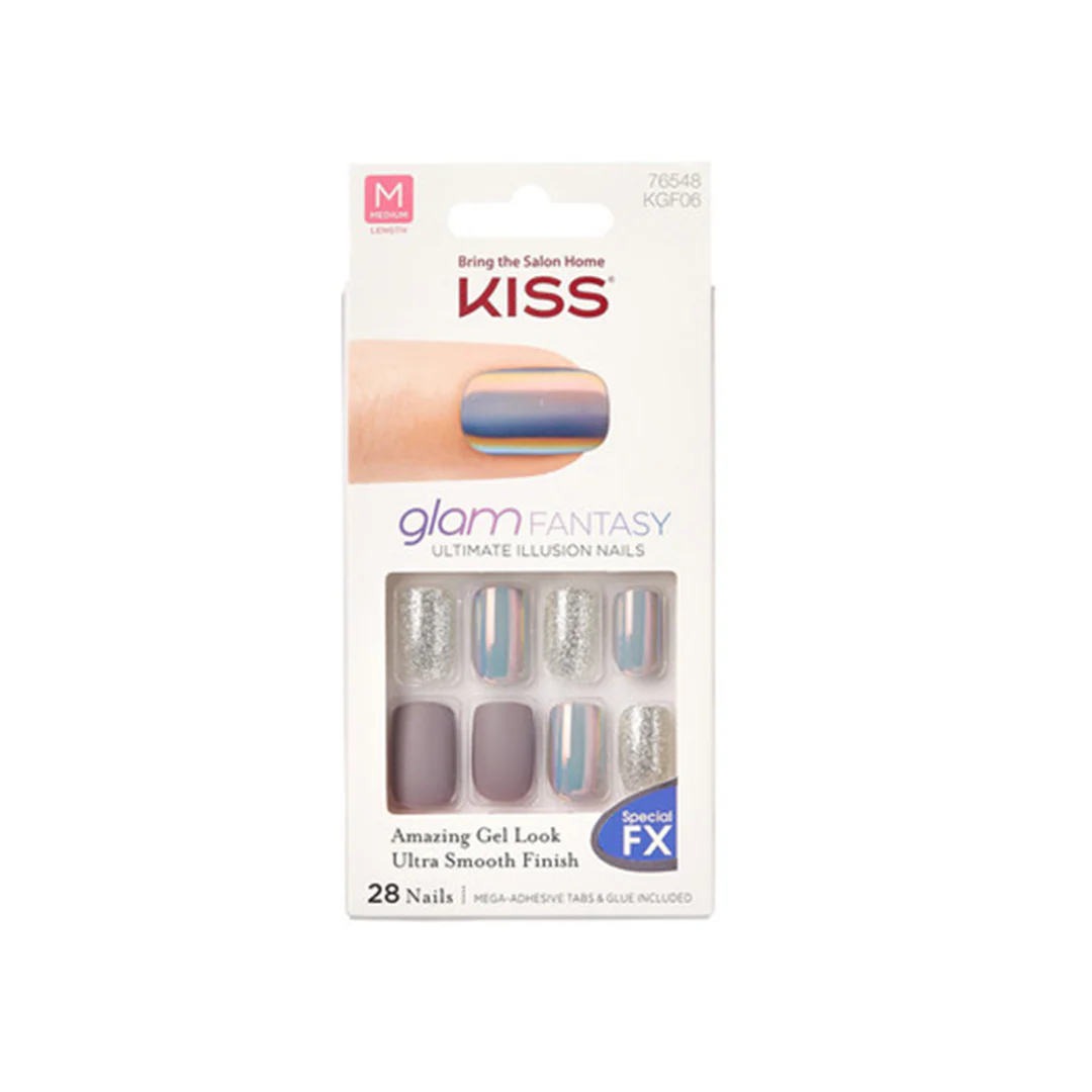 Kiss Glam Fantasy 28 Medium Nails 76548 KGF06