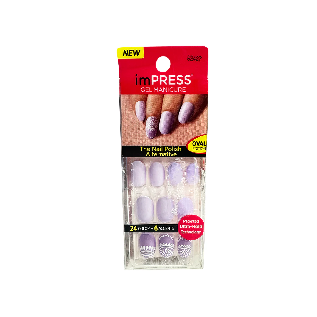 Kiss Impress 24 Nails Purple 62427