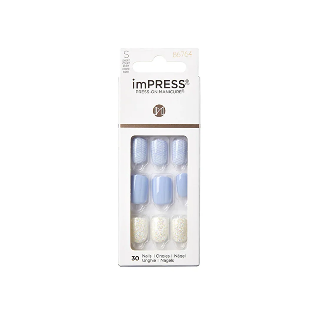 Kiss Impress 30 Short Nails Lavender Whisper 86764