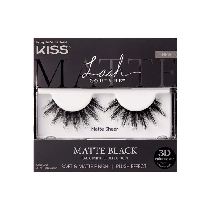 Kiss Lash Couture False Lashes Matte Sheer