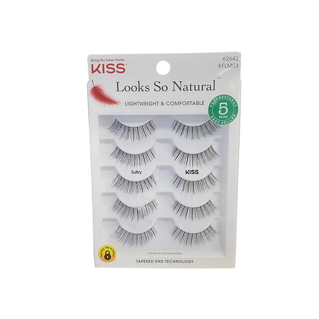 Kiss Looks So Natural False Eyelashes 5 Piece Sulty
