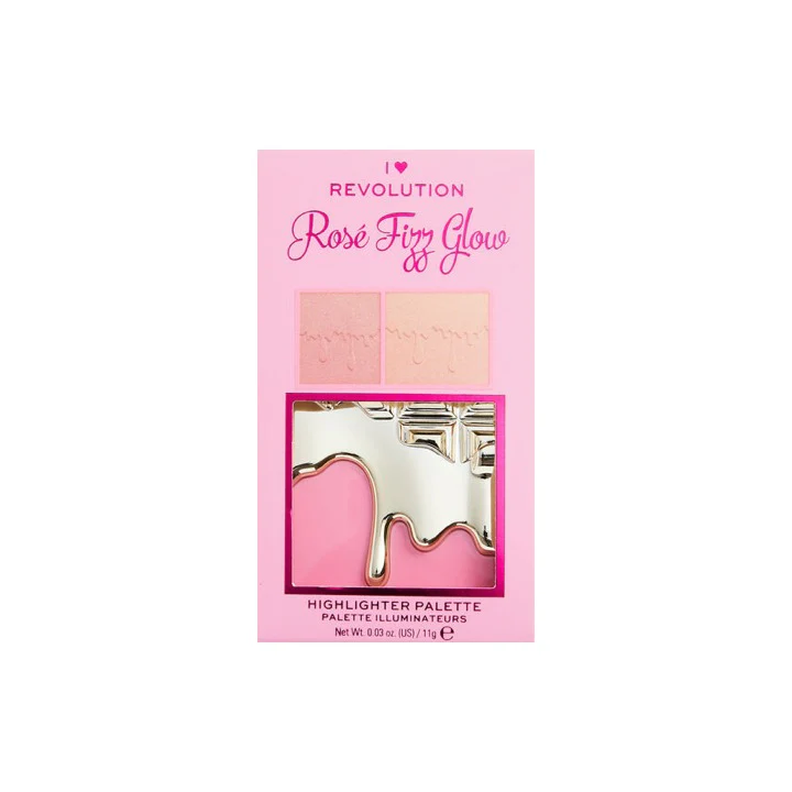Revolution Mini Chocolate Rose Fizz Glow Highlighter Palette
