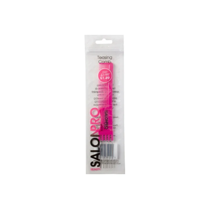 Beauty SalonPro Teasing Comb Pink BEAU134
