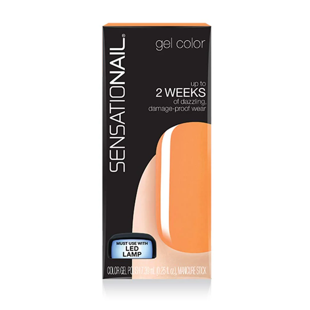 Sensationail Color Gel Polish Orange Fizz