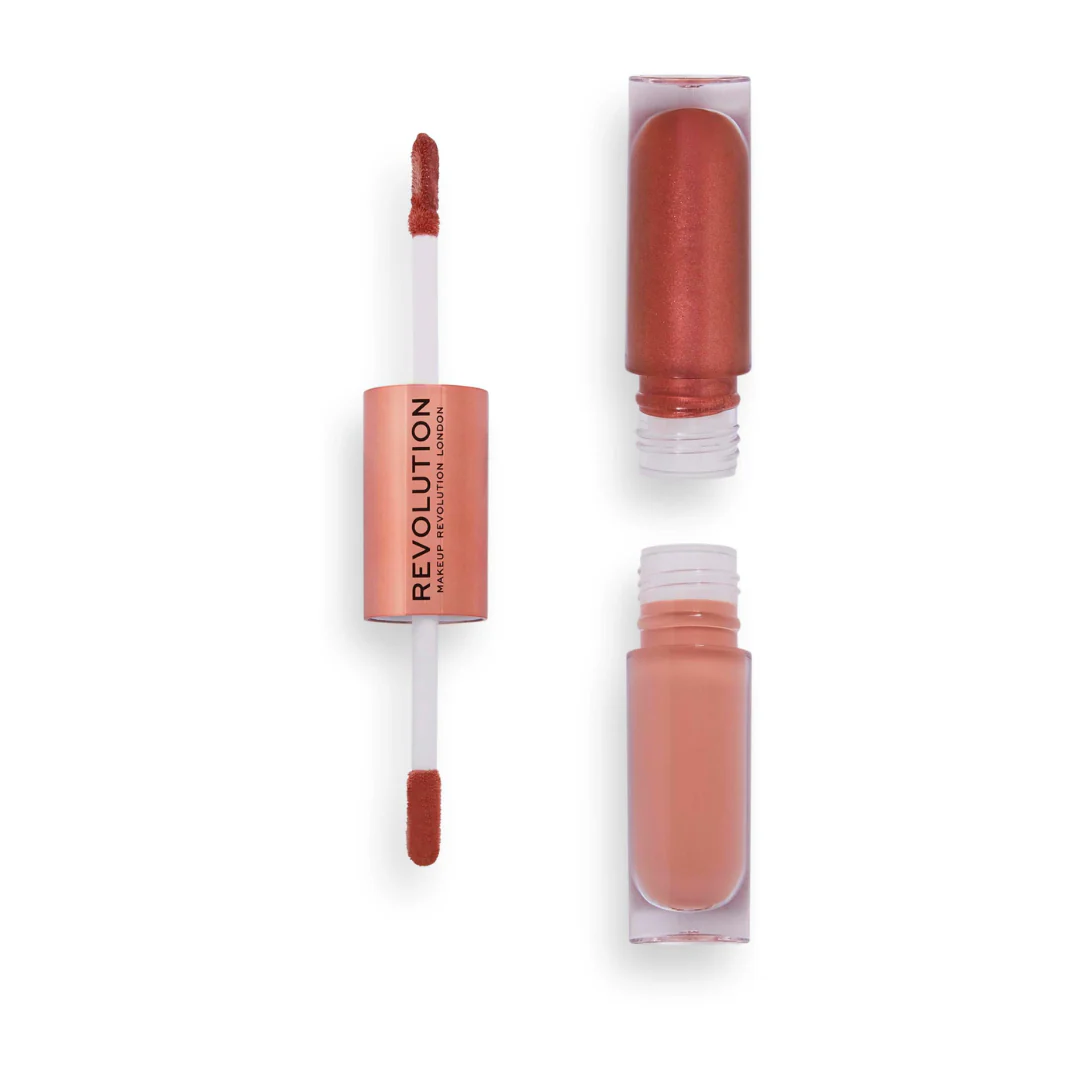 Tester Revolution Double Up Liquid Eyeshadow Infatuated - Image 2