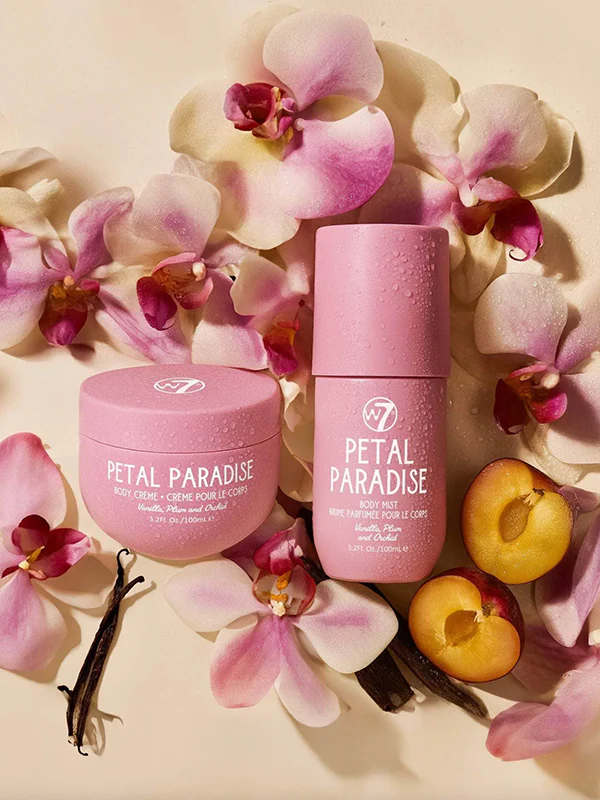 W7 Body Mist & Body Creme Set 100ml Petal Paradise - Image 2