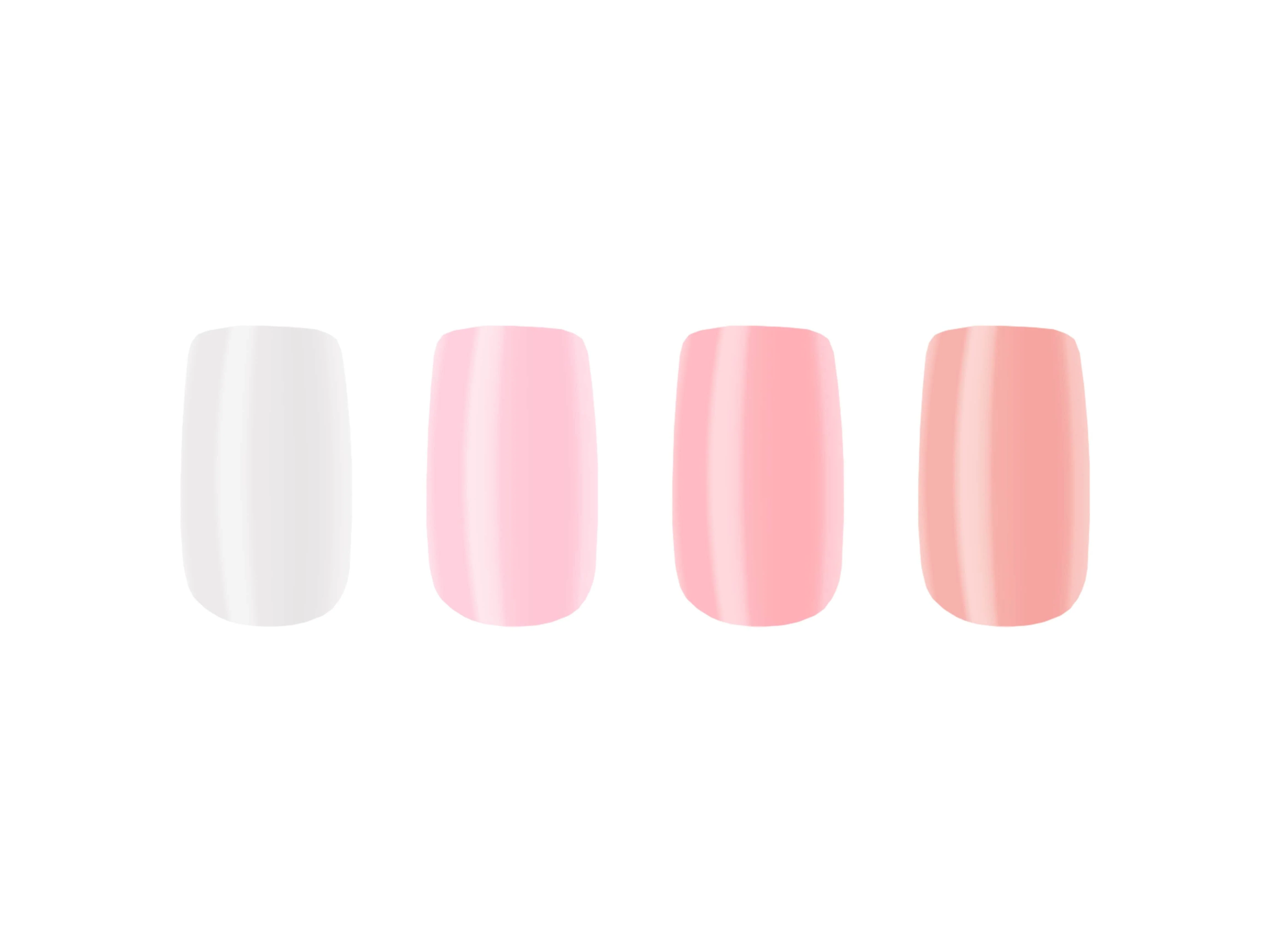 W7 Glamorous Nails Shades Of Pink x 96 Nails - Image 2
