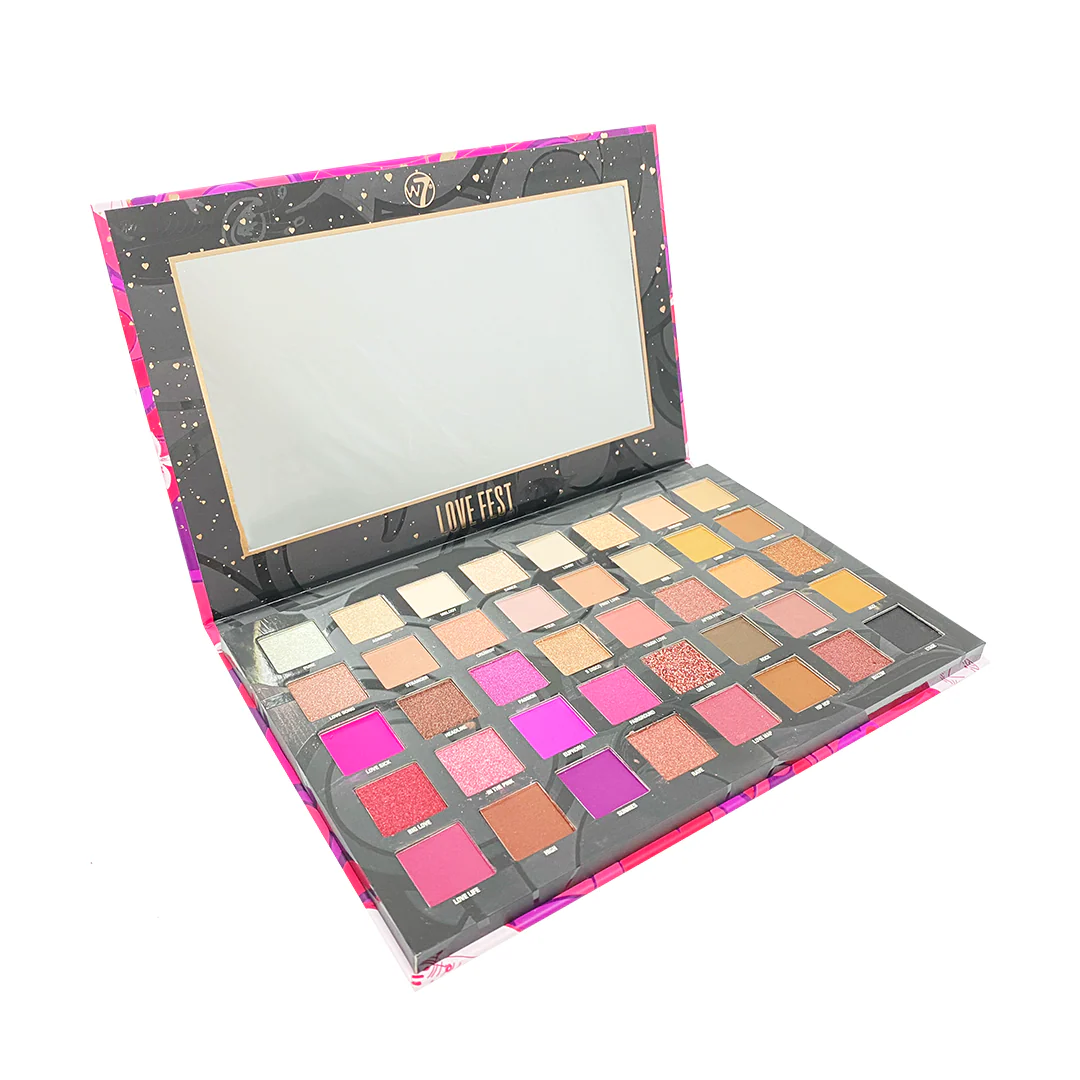 W7 Love Fest Pressed Pigment Eyeshadow Palette - Image 2
